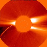 Cometa SOHO-6 e as Chamas Polares do Sol